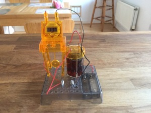Making a digital clock with liquid